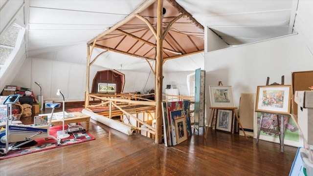 1007 Van Dyke Rd NW, Alexandria, MN 56308 - bonus room featuring hardwood / wood-style flooring and vaulted ceiling