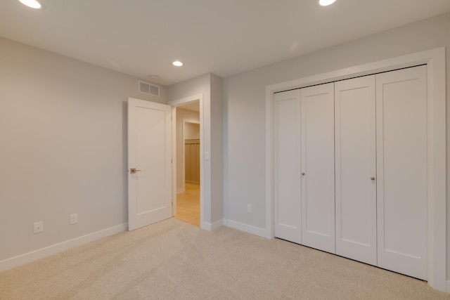 1824 Brandt Dr NE, Byron, MN 55920 - unfurnished bedroom with recessed lighting, carpet floors, baseboards, and a closet