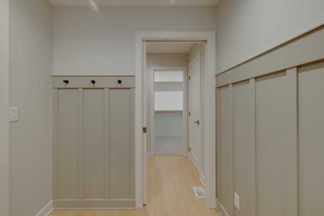 1824 Brandt Dr NE, Byron, MN 55920 - mudroom featuring light wood-style flooring and baseboards