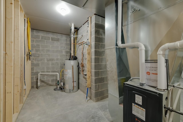 1824 Brandt Dr NE, Byron, MN 55920 - utility room featuring water heater and heating unit