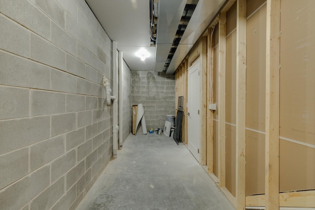 1824 Brandt Dr NE, Byron, MN 55920 - unfinished basement with concrete block wall