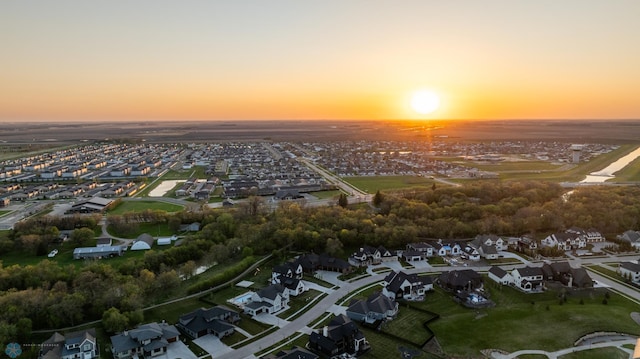 2704 1st St E, West Fargo, ND 58078 - aerial view at dusk of a residential view