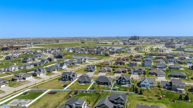 2704 1st St E, West Fargo, ND 58078 - aerial view of property and surrounding area with a nearby body of water and nearby suburban area