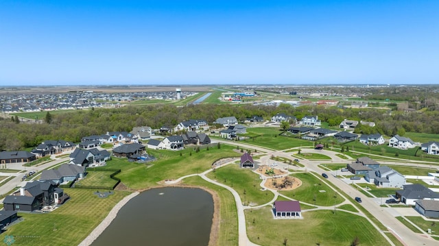 2704 1st St E, West Fargo, ND 58078 - aerial view of property's location with nearby suburban area and a large body of water
