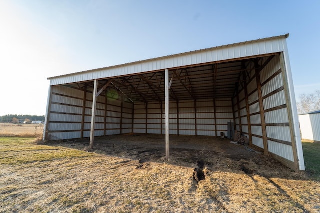 view of pole building with a detached carport