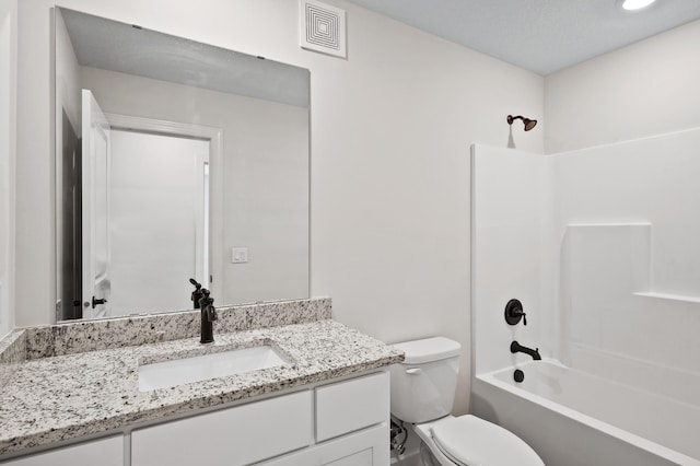 18872 Fillmore St NW, Elk River, MN 55330 - full bathroom with vanity, toilet, and tub / shower combination