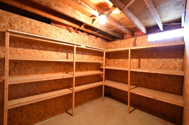 view of storage room
