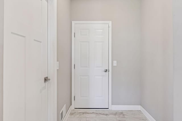 2141 Johanna Cir, Lino Lakes, MN 55038 - entryway with baseboards, marble finish floor, and visible vents