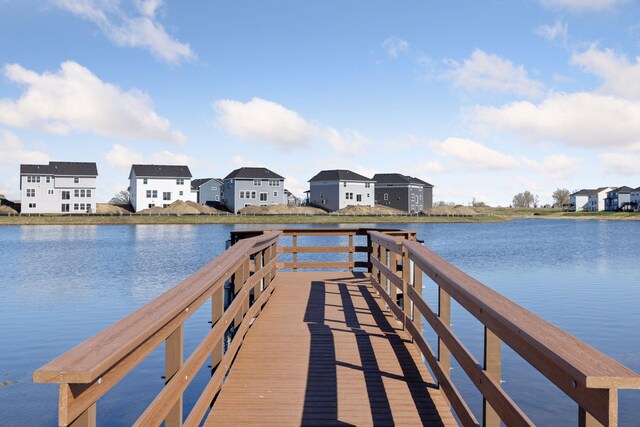 2141 Johanna Cir, Lino Lakes, MN 55038 - dock area with a water view and a residential view