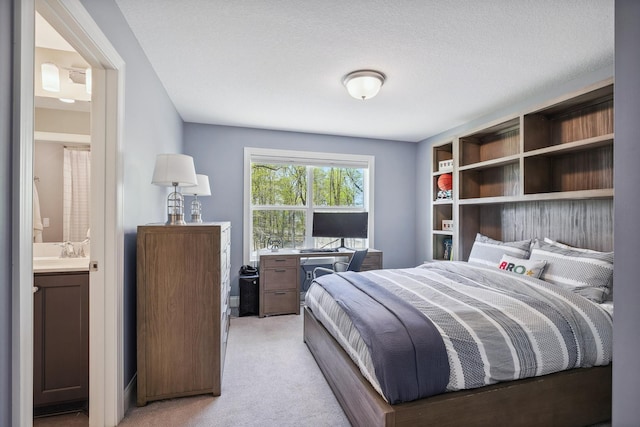 4233 Halstead Bay Alcove, Minnetrista, MN 55331 - bedroom featuring light carpet, a sink, and ensuite bathroom
