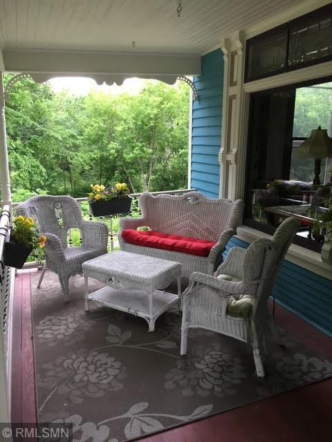 exterior space with covered porch