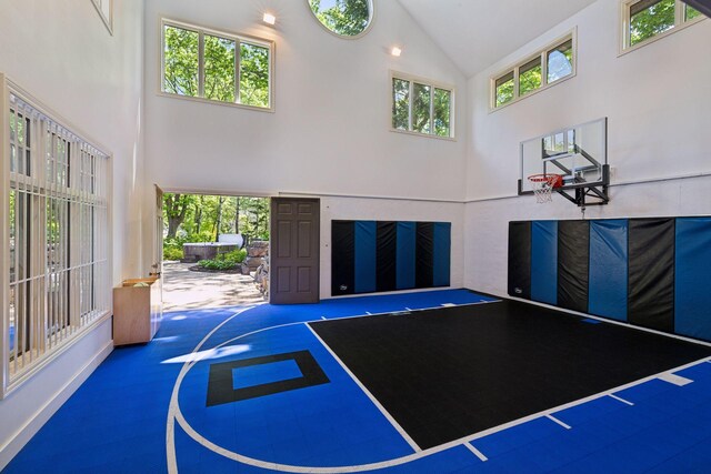 614 Hidden Creek Trl, Mendota Heights, MN 55118 - view of sport court featuring basketball court