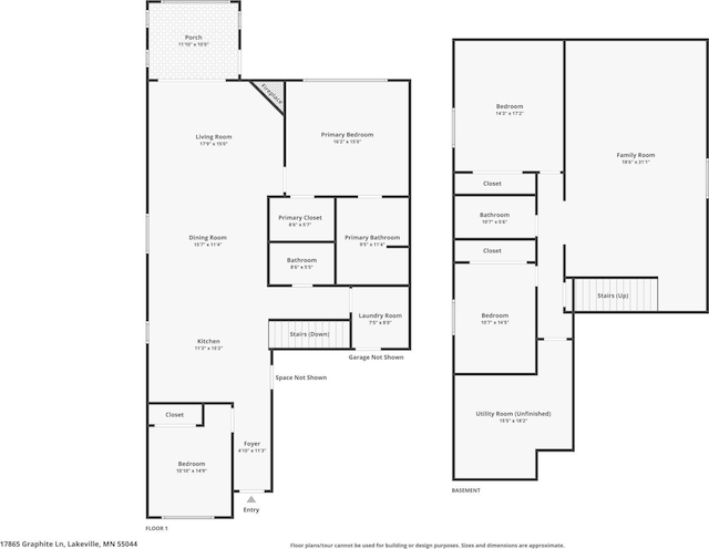 17865 Graphite Ln, Lakeville, MN 55044 - floor plan