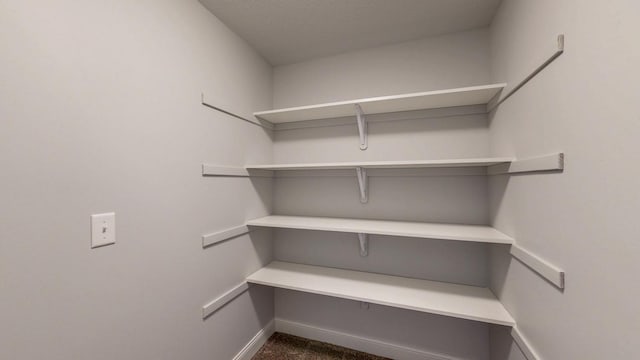 view of storage area