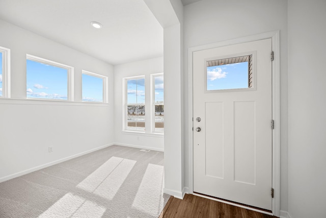 entrance foyer with baseboards