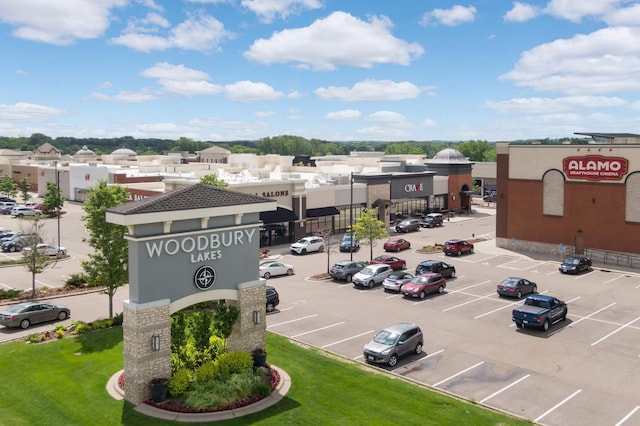 view of uncovered parking lot