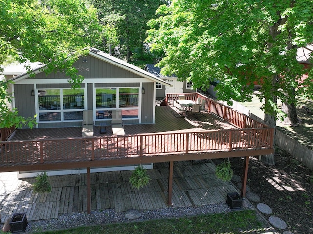 1657 Dove Ln, Mound, MN 55364 - view of wooden terrace