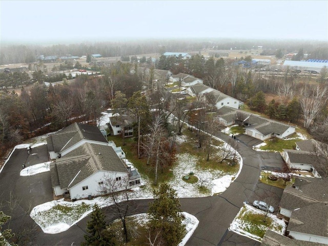 aerial view featuring a residential view