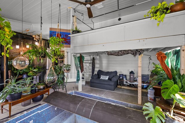 view of patio with an outdoor hangout area