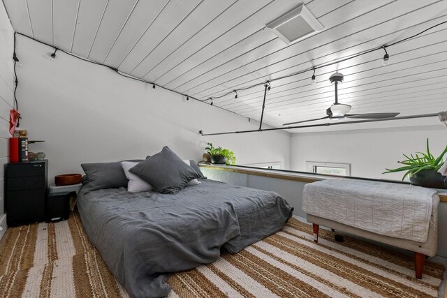 bedroom featuring visible vents