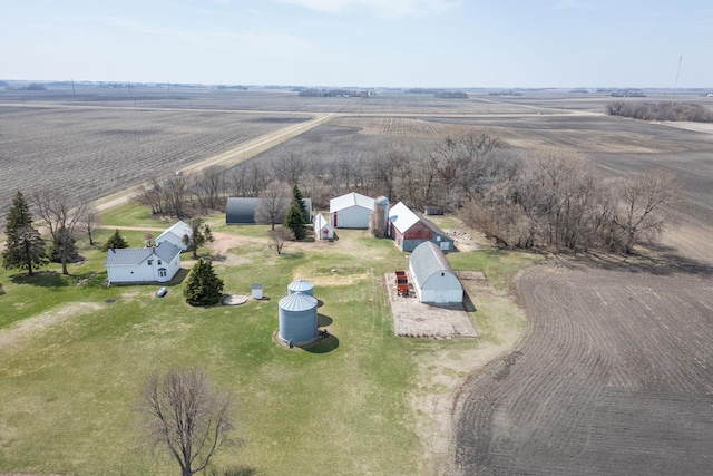 drone / aerial view featuring a rural view