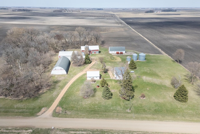 bird's eye view featuring a rural view