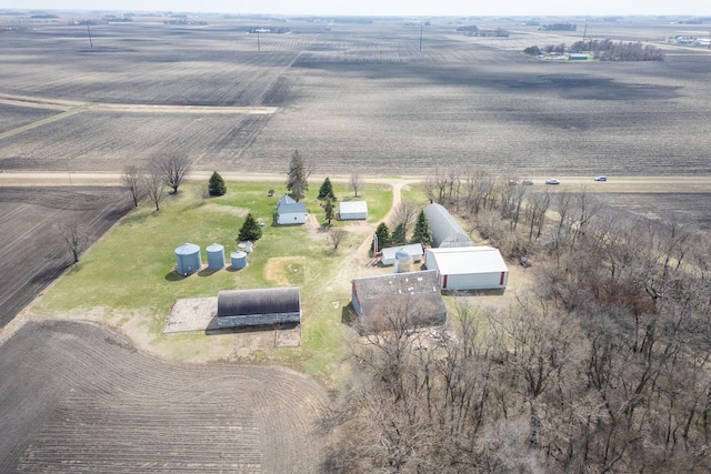aerial view featuring a rural view
