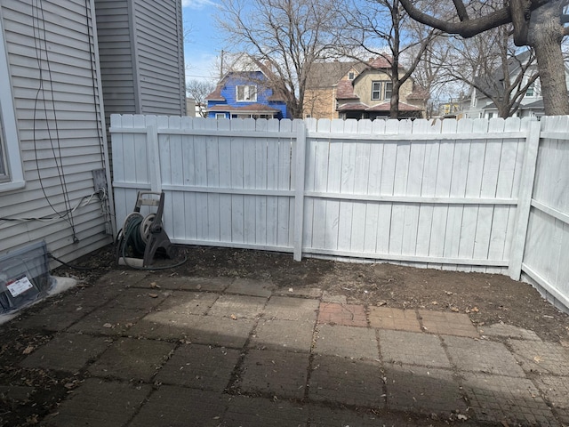 view of patio / terrace featuring a fenced backyard