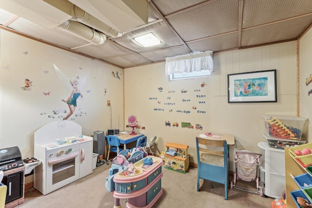 playroom with carpet flooring