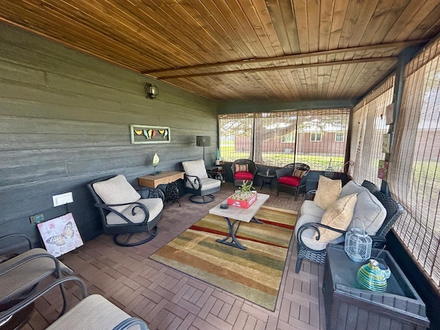view of sunroom