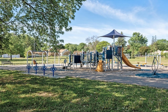 5840 Nevada Ave N, Crystal, MN 55428 - community jungle gym with a lawn
