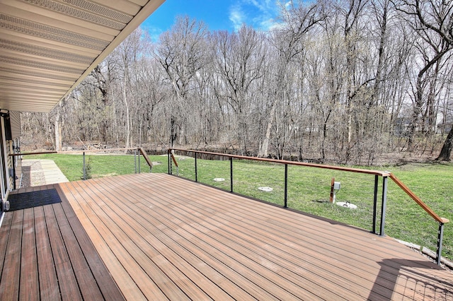 25755 E Comfort Dr, Wyoming, MN 55013 - wooden terrace with a lawn