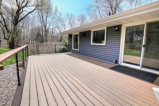 25755 E Comfort Dr, Wyoming, MN 55013 - view of wooden deck