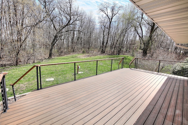 25755 E Comfort Dr, Wyoming, MN 55013 - wooden deck with a lawn