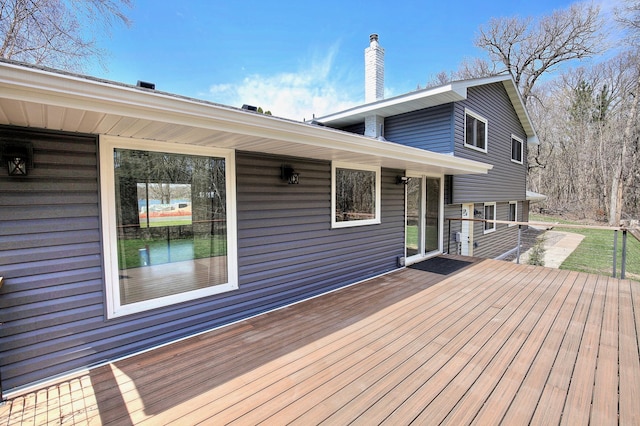 25755 E Comfort Dr, Wyoming, MN 55013 - view of wooden deck