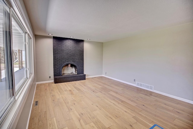 25755 E Comfort Dr, Wyoming, MN 55013 - unfurnished living room featuring baseboards, light wood-style flooring, and visible vents