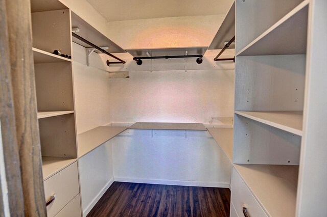 25755 E Comfort Dr, Wyoming, MN 55013 - walk in closet featuring dark wood-style floors