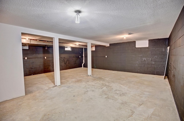 25755 E Comfort Dr, Wyoming, MN 55013 - finished basement featuring a textured ceiling and concrete block wall