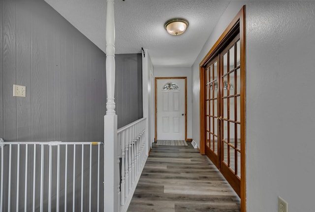hallway featuring wood finished floors