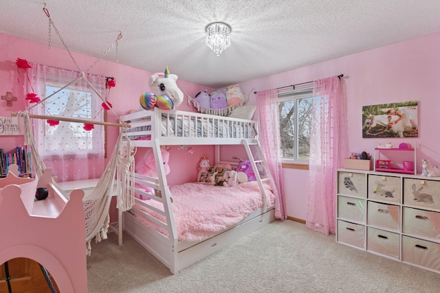 14921 Zeolite St NW, Ramsey, MN 55303 - bedroom featuring carpet, a textured ceiling, and baseboards