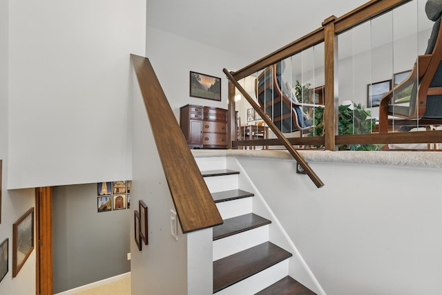 view of stairs