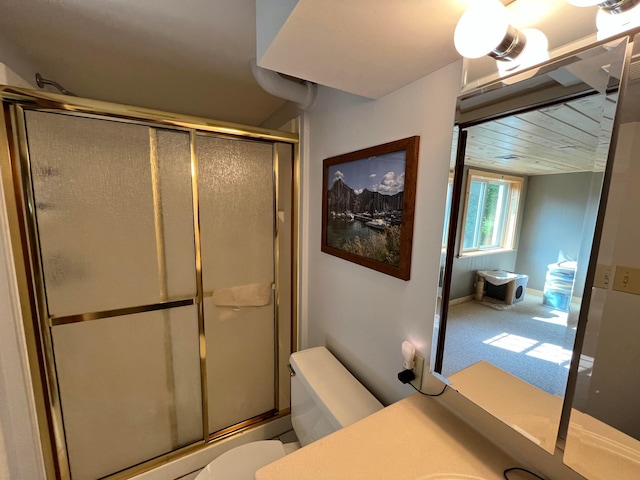 8307 Johnson Ave S, Bloomington, MN 55437 - bathroom with a shower with door and vanity