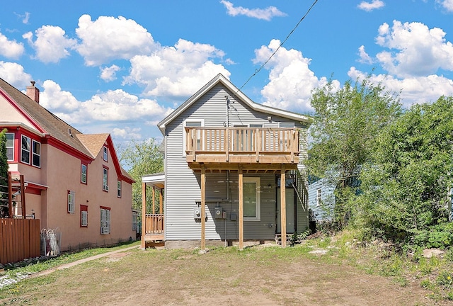 936 Westminster St, Saint Paul, MN 55130 - rear view of property with a deck