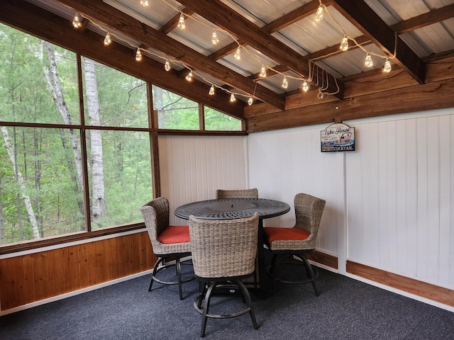 6274 Azalea Rd, Motley Twp, MN 56466 - sunroom / solarium with beamed ceiling