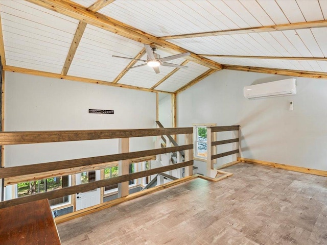 6274 Azalea Rd, Motley Twp, MN 56466 - storage featuring a wall mounted air conditioner and ceiling fan