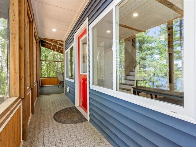6274 Azalea Rd, Motley Twp, MN 56466 - view of unfurnished sunroom