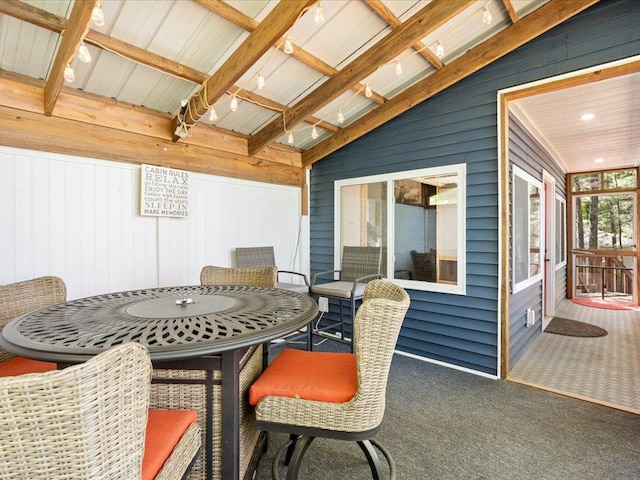6274 Azalea Rd, Motley Twp, MN 56466 - view of patio featuring outdoor dining space