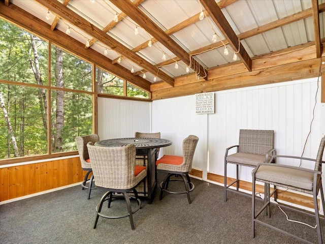 6274 Azalea Rd, Motley Twp, MN 56466 - sunroom with outdoor dining area