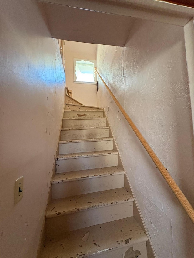 view of stairway