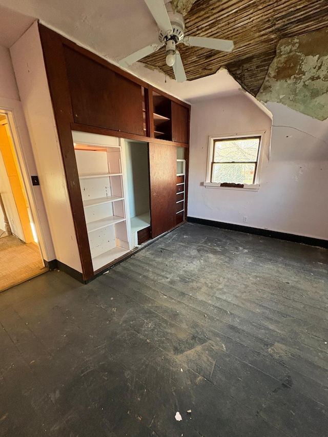 unfurnished bedroom featuring baseboards